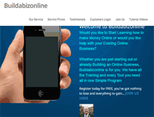 Tablet Screenshot of buildabizonline.com